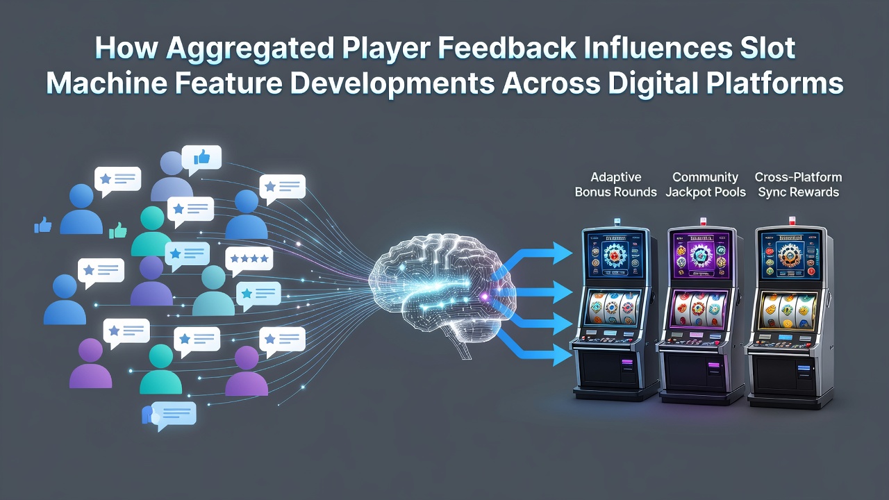 Dashboard displaying aggregated player metrics and feature engagement trends for digital slot games