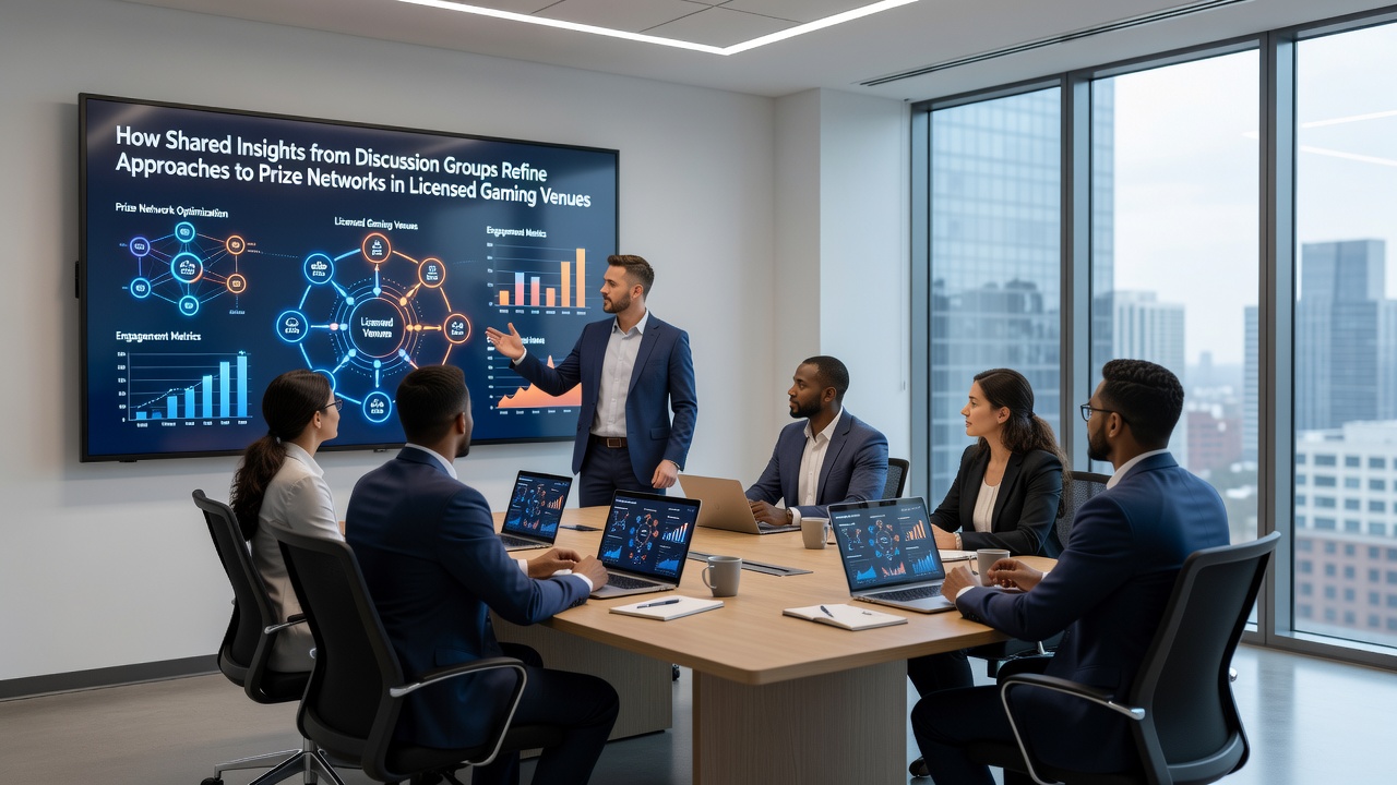 Discussion groups sharing insights on prize networks in licensed gaming venues