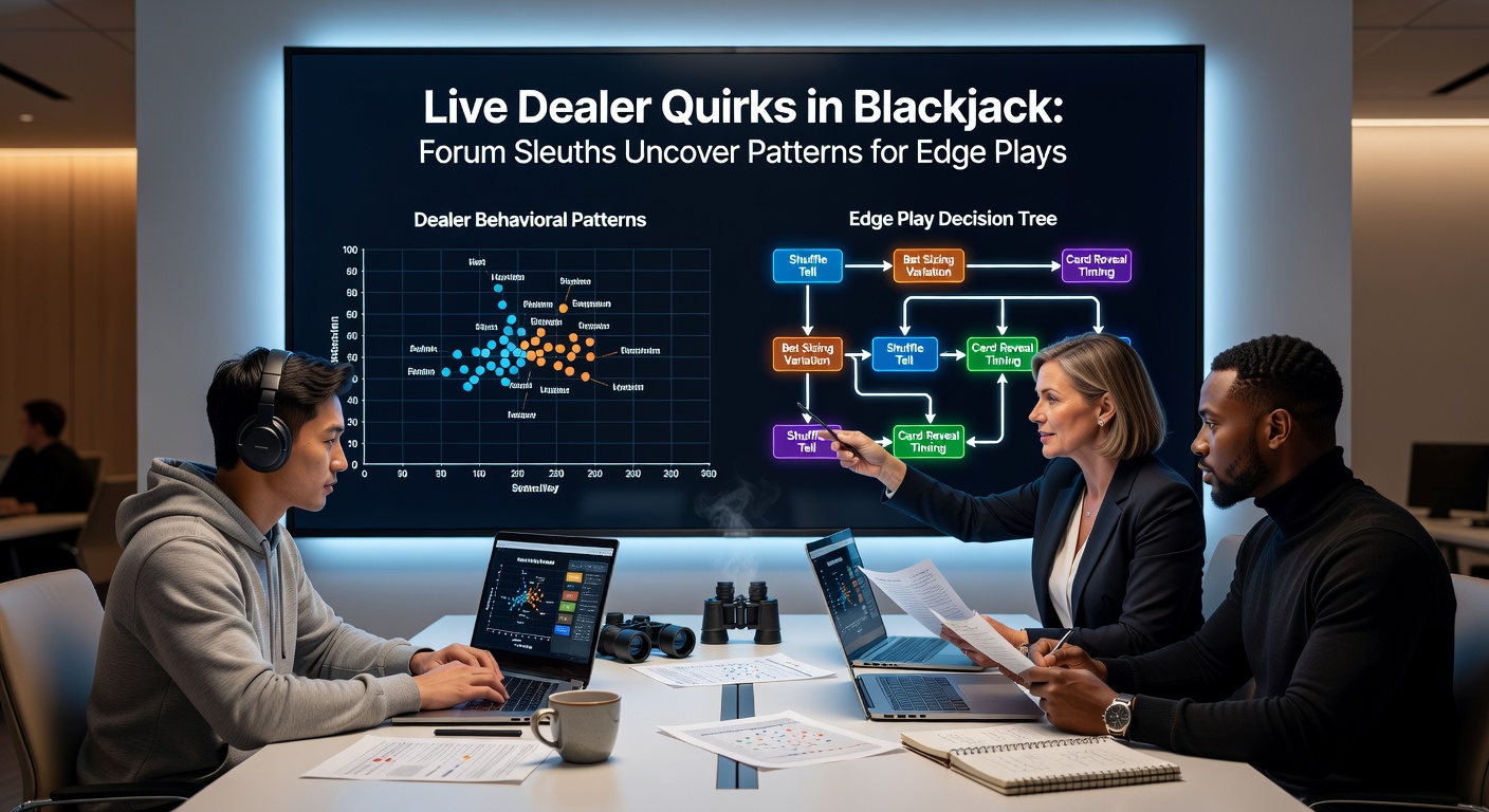 Close-up of a live dealer shuffling cards at a blackjack table during a streamed session, highlighting potential pattern quirks in hand movements
