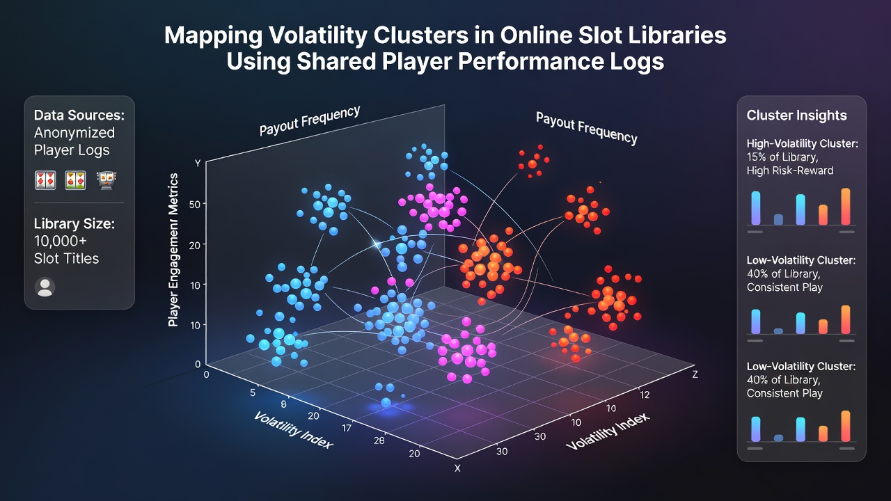 Heatmap illustrating shared performance log analysis for identifying slot volatility groups
