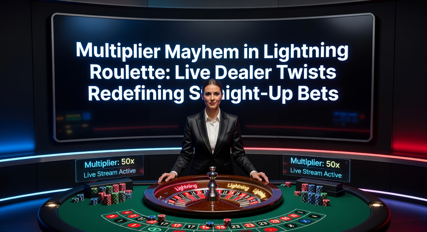 Vibrant Lightning Roulette table with glowing multipliers and live dealer action