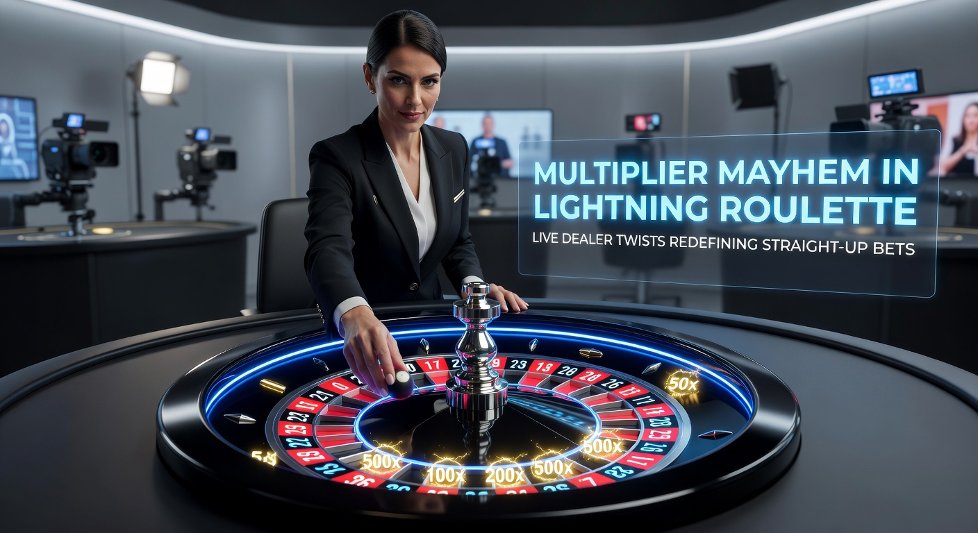 Close-up of Lightning Roulette wheel with multiplier effects and enthusiastic live dealer