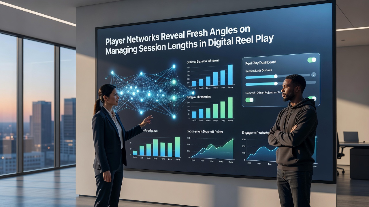 Detailed charts comparing session length distributions across digital reel titles with network-sourced annotations