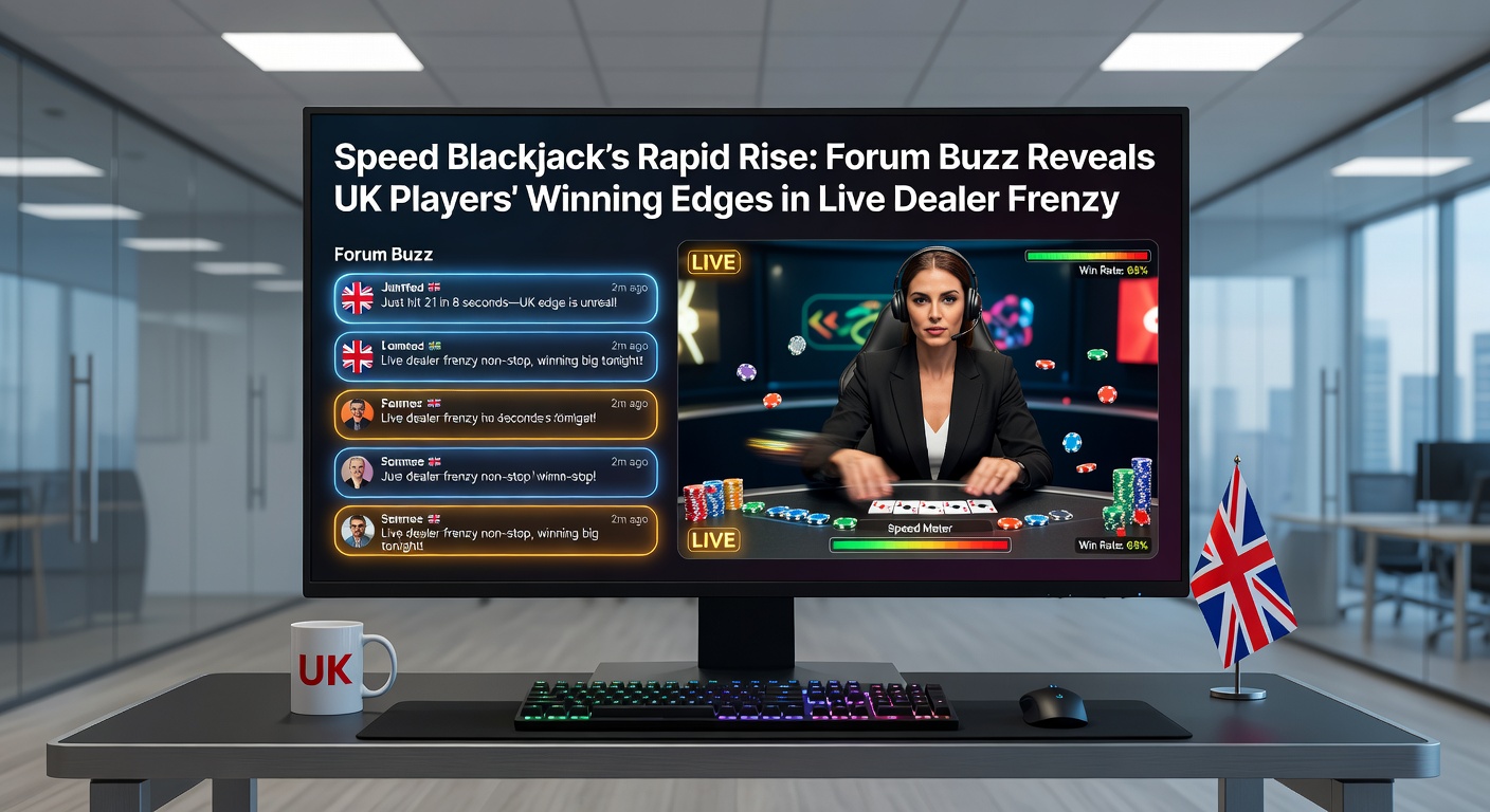 UK players analyzing speed blackjack stats on a forum thread with charts and graphs
