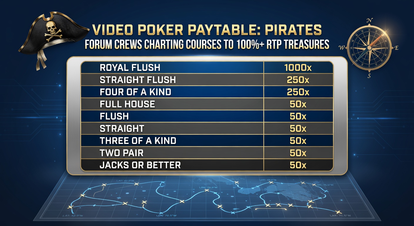 Close-up of a video poker paytable screen displaying full-pay Deuces Wild payouts, with forum annotations highlighting RTP-boosting lines like royal flushes and four deuces